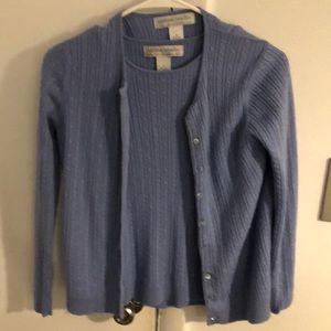 2 piece sweater set periwinkle